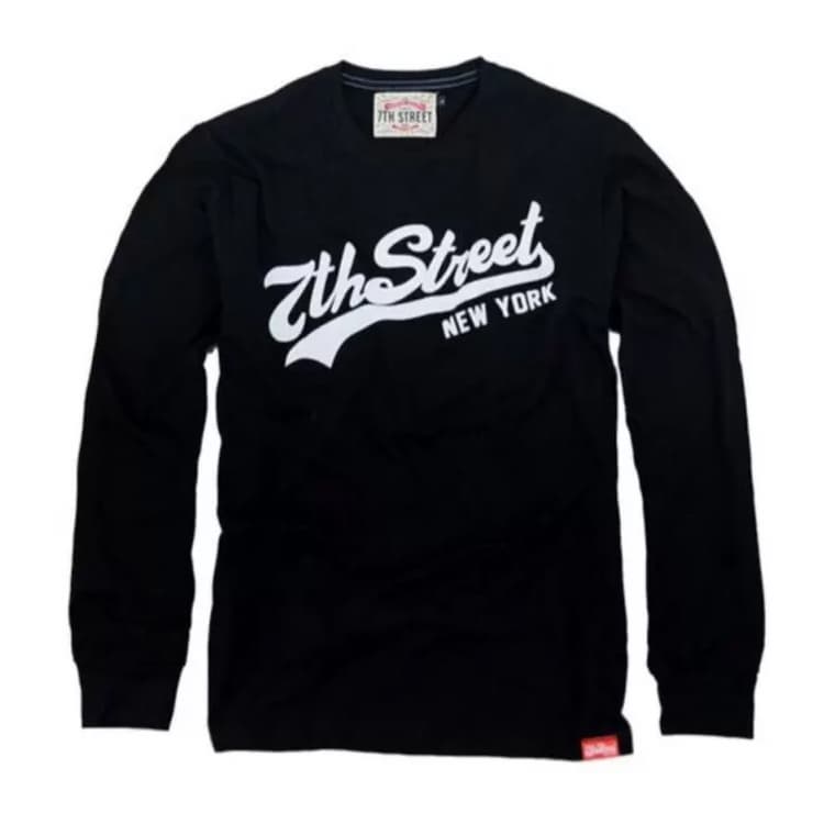 7th Street T_Shirt Long Sleeve_ Sweater Fashion _Black_